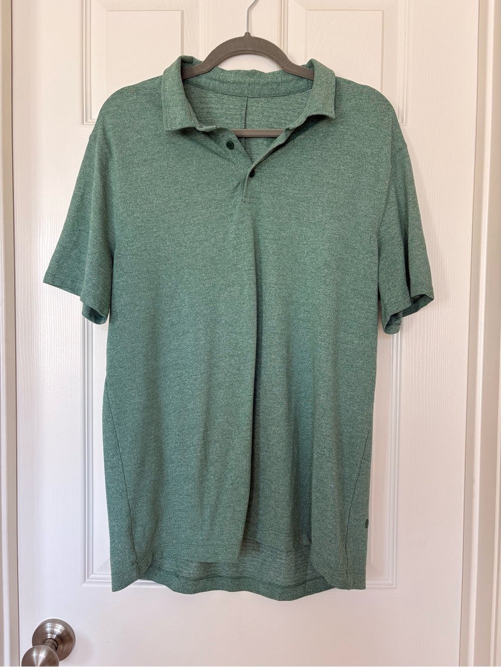 Lululemon Mens Green Heather Technical Polo - XL